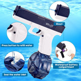 PISTOLA DE AGUA GLOCK CON TAMBOR