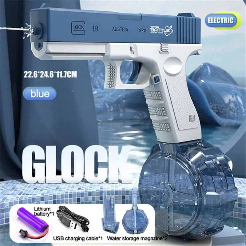 PISTOLA DE AGUA GLOCK CON TAMBOR
